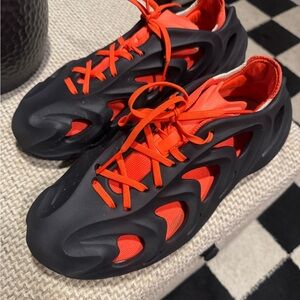 Men's Black and orange adidas adiFOM Q Core